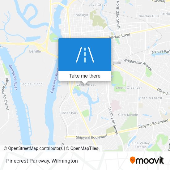 Mapa de Pinecrest Parkway