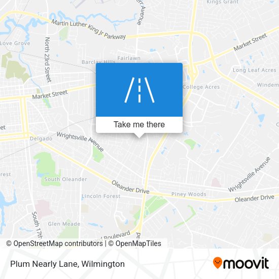 Plum Nearly Lane map