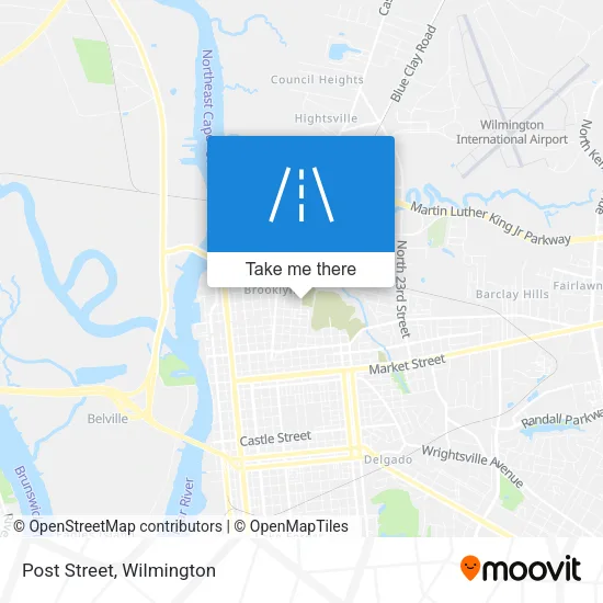 Post Street map