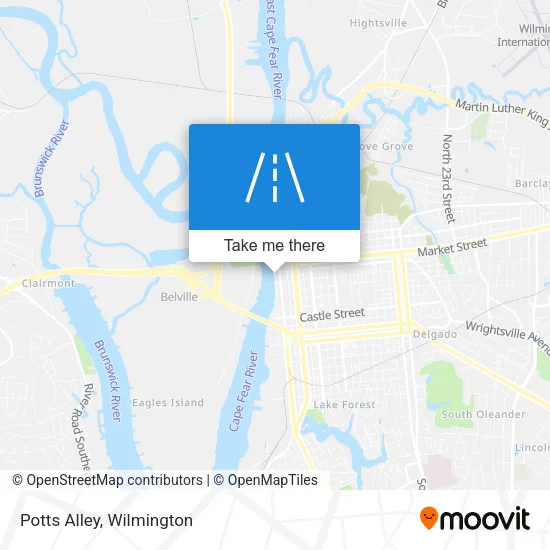 Potts Alley map