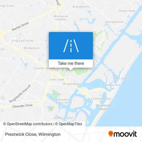 Prestwick Close map