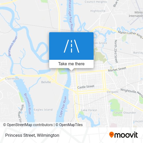 Princess Street map