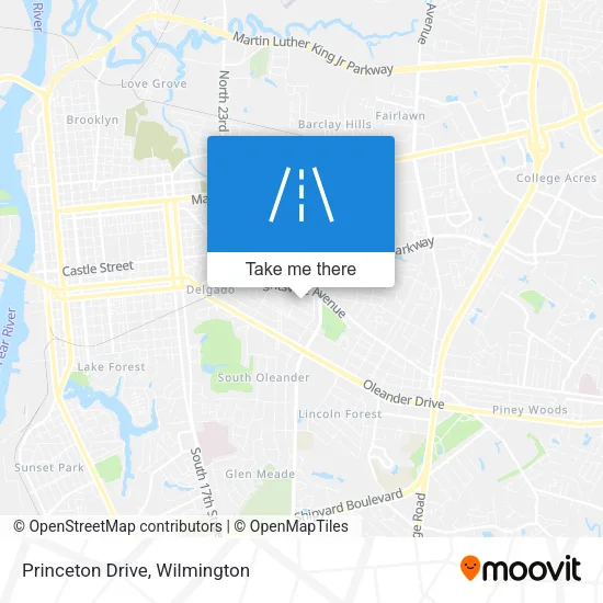 Princeton Drive map