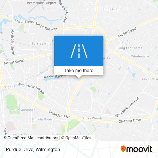 Mapa de Purdue Drive