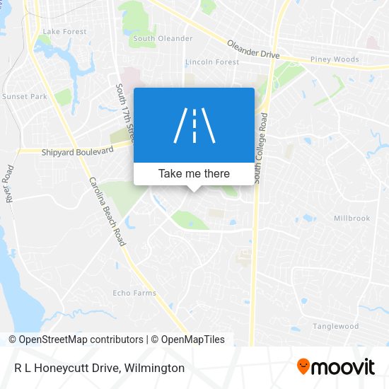 R L Honeycutt Drive map