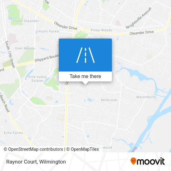 Raynor Court map