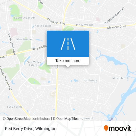 Red Berry Drive map