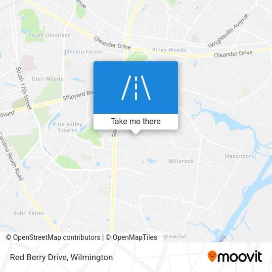 Red Berry Drive map
