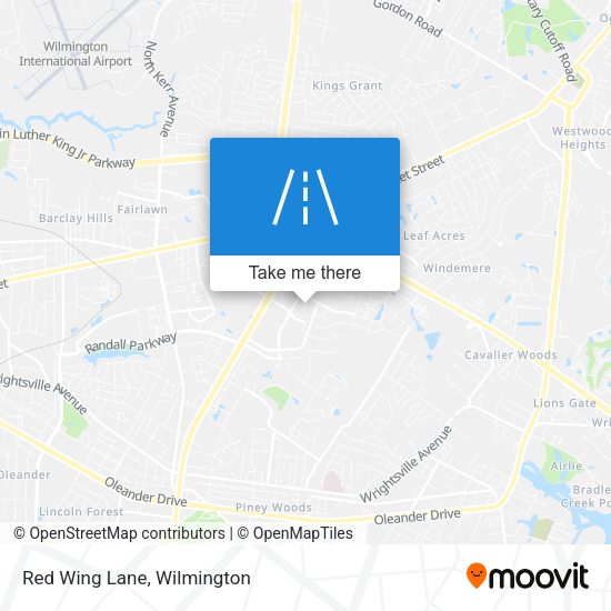 Mapa de Red Wing Lane