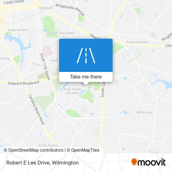 Robert E Lee Drive map