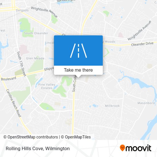 Rolling Hills Cove map