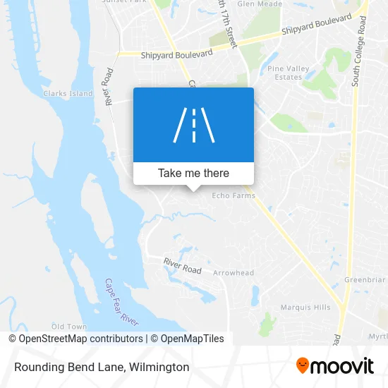 Rounding Bend Lane map