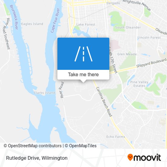 Mapa de Rutledge Drive