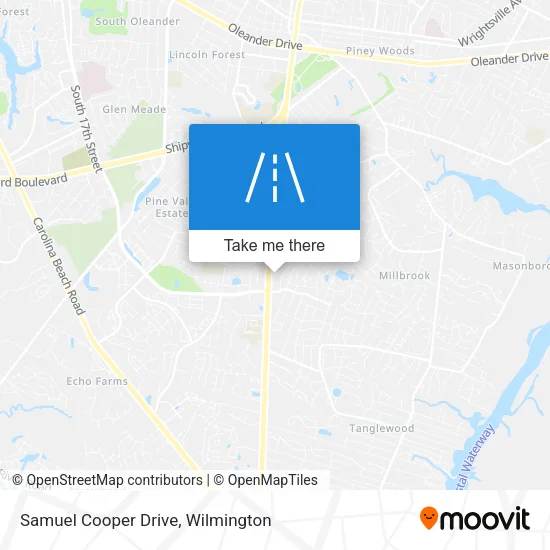 Samuel Cooper Drive map