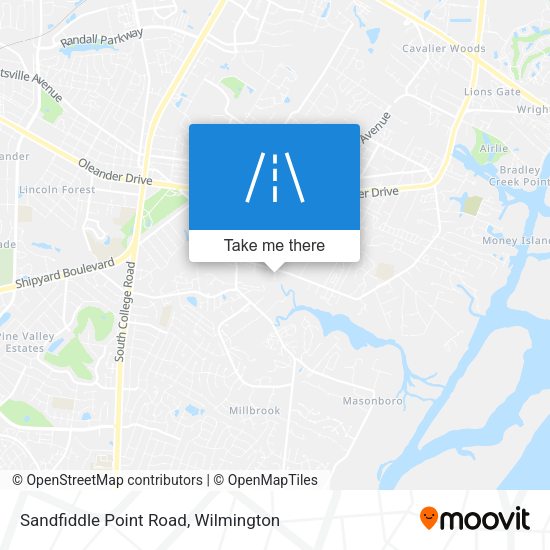 Sandfiddle Point Road map