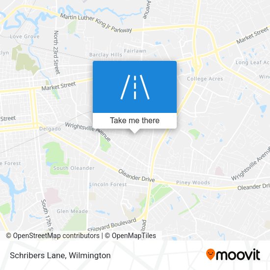 Mapa de Schribers Lane