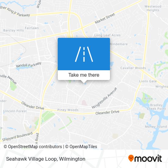Seahawk Village Loop map