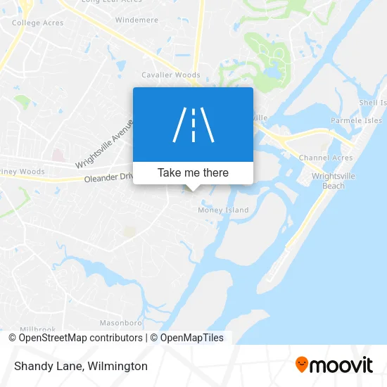 Shandy Lane map