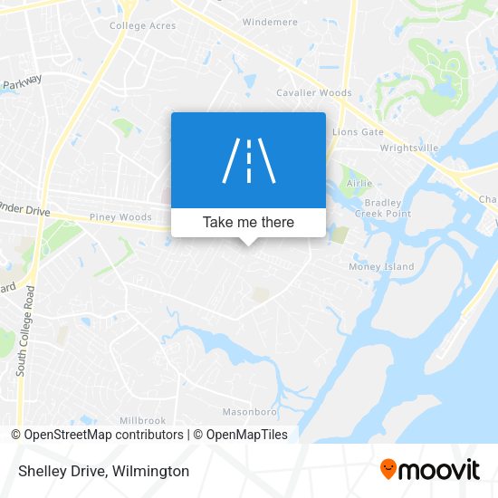 Mapa de Shelley Drive