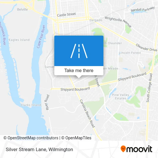 Silver Stream Lane map