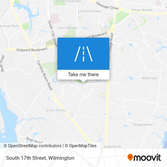 South 17th Street map