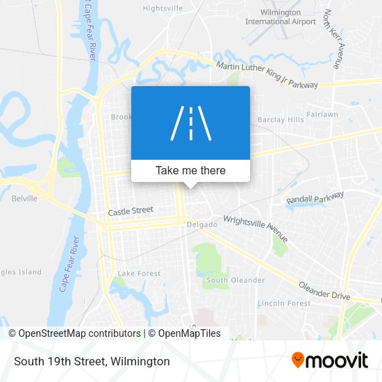 Mapa de South 19th Street