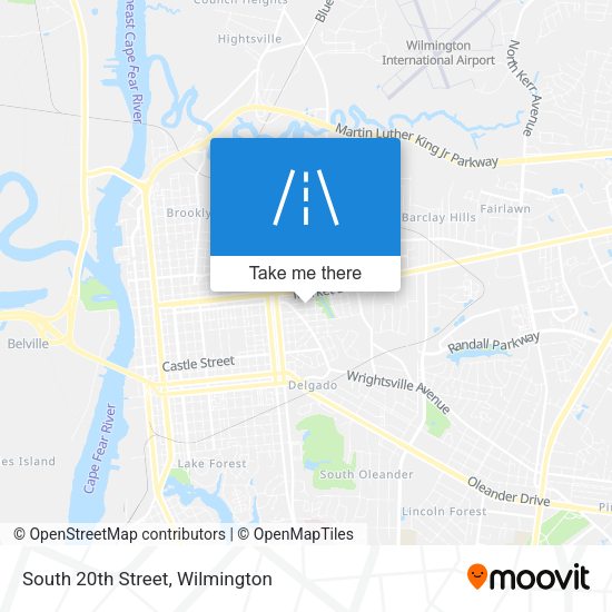 Mapa de South 20th Street