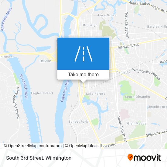 Mapa de South 3rd Street