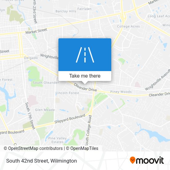Mapa de South 42nd Street