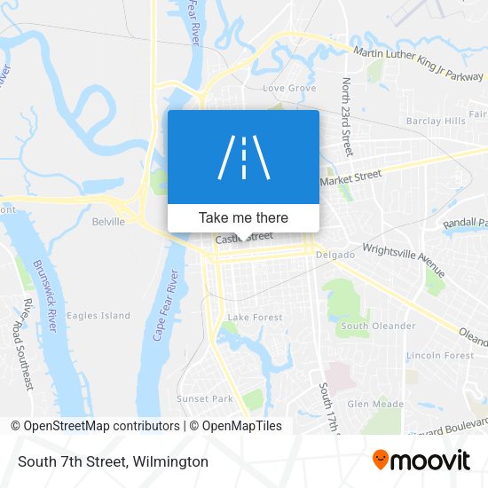 South 7th Street map