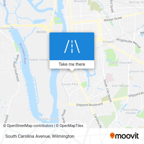 South Carolina Avenue map