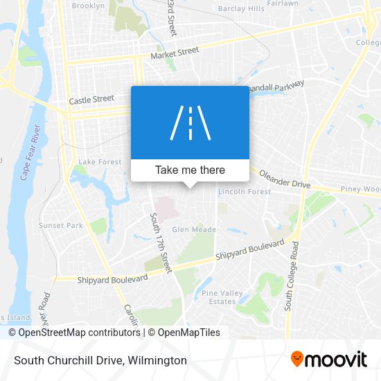 South Churchill Drive map