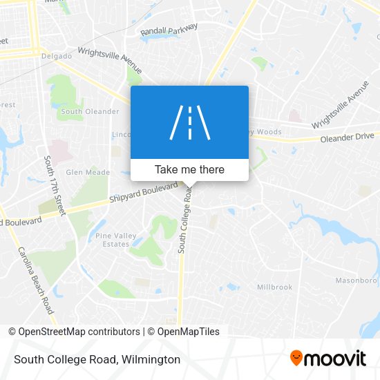 South College Road map