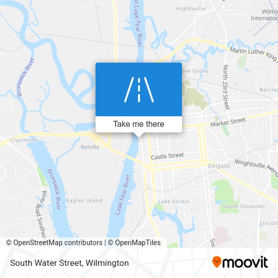 South Water Street map
