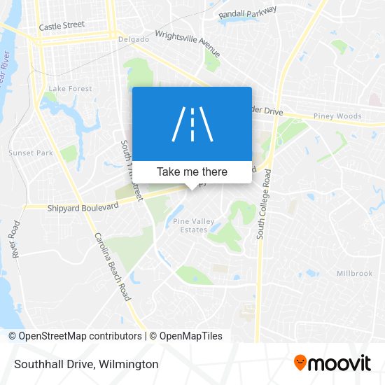 Southhall Drive map