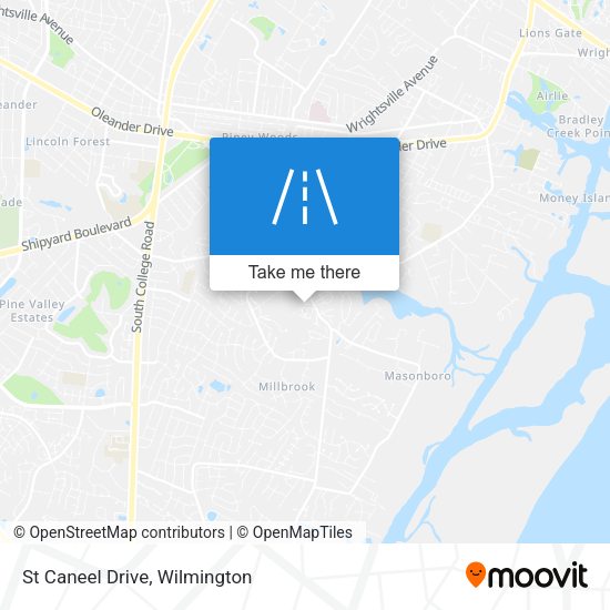 St Caneel Drive map