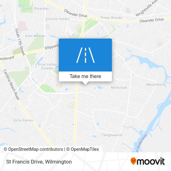 St Francis Drive map