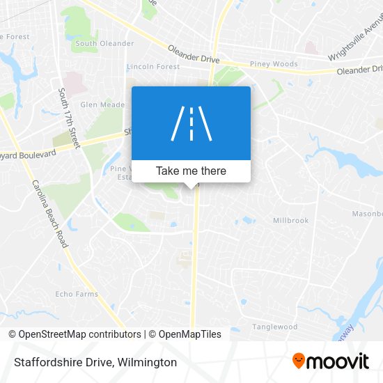 Staffordshire Drive map