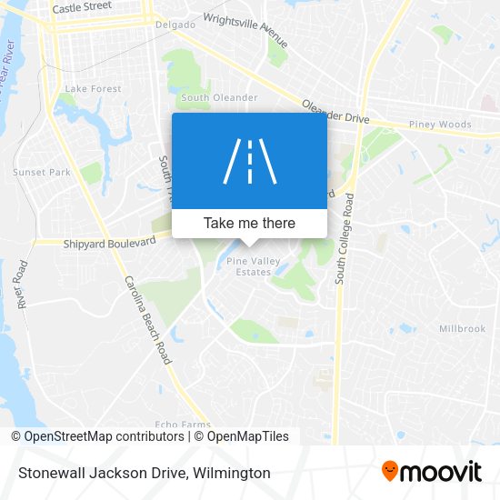 Mapa de Stonewall Jackson Drive