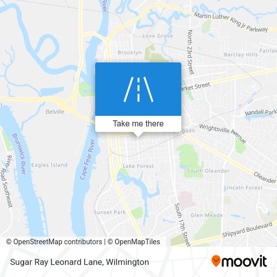 Mapa de Sugar Ray Leonard Lane