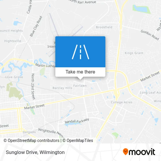 Sunglow Drive map