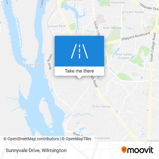 Mapa de Sunnyvale Drive