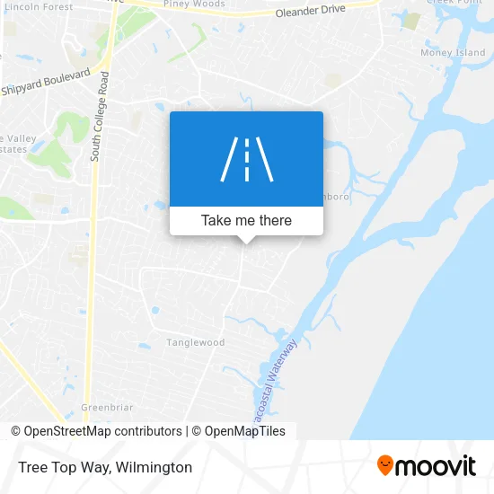 Tree Top Way map