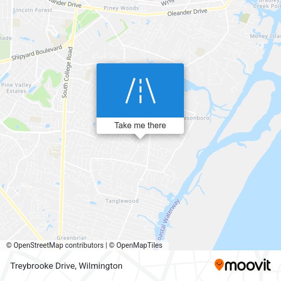 Treybrooke Drive map