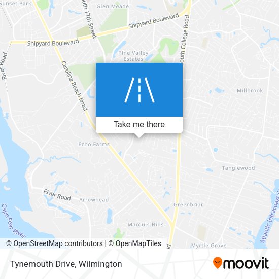 Tynemouth Drive map