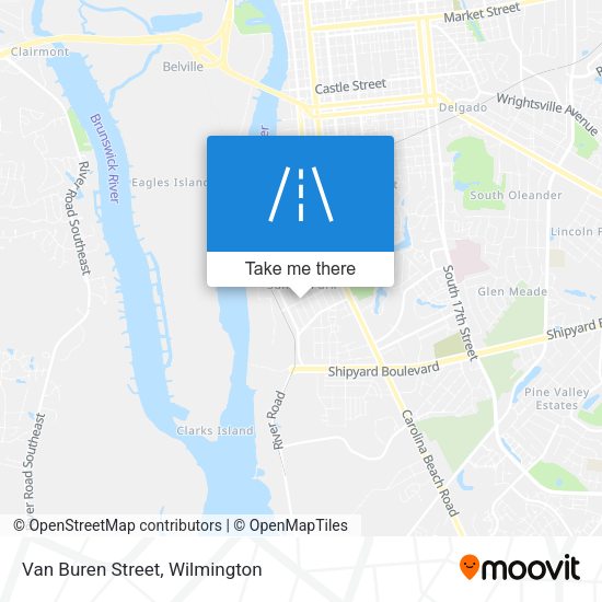 Mapa de Van Buren Street