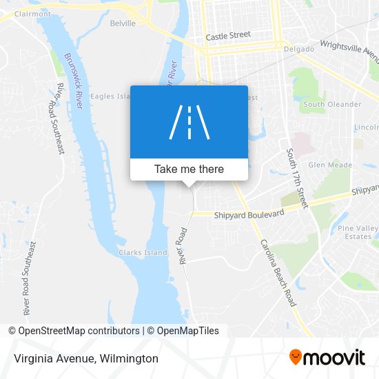 Virginia Avenue map