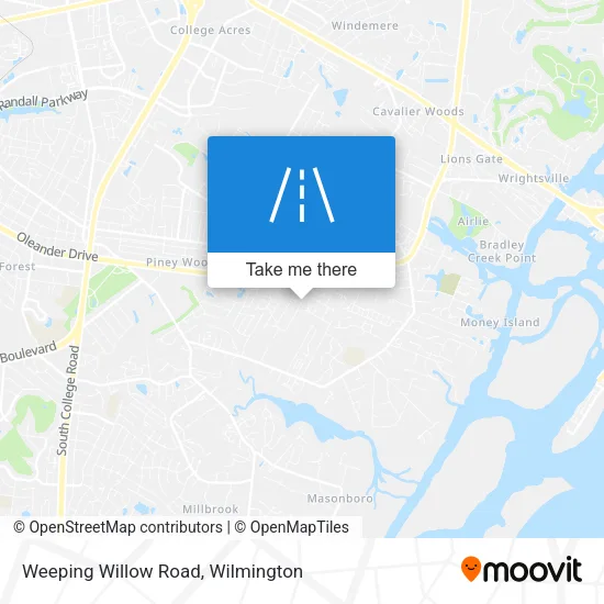 Weeping Willow Road map
