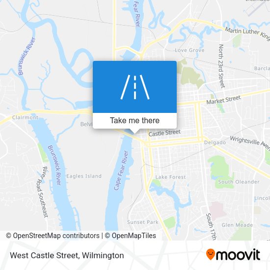 West Castle Street map