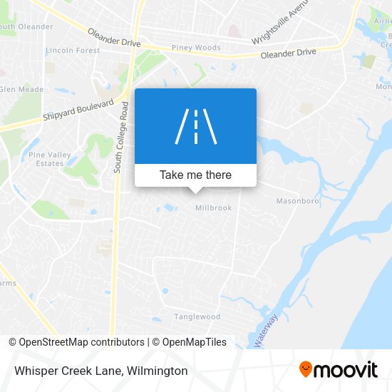 Whisper Creek Lane map